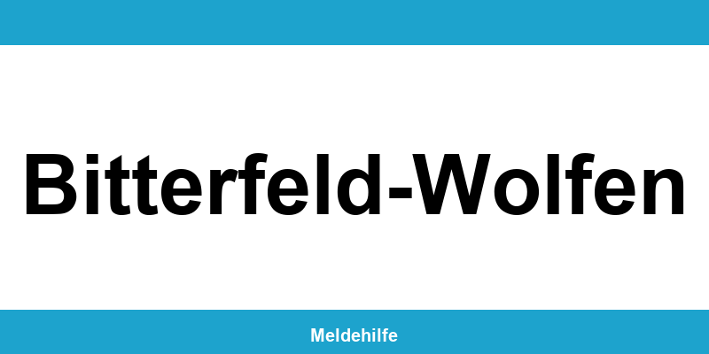 Einwohnermeldeamt Bitterfeld-Wolfen – Termin online und Kontakt
