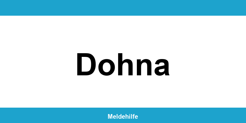 Einwohnermeldeamt Dohna – Termin online und Kontakt