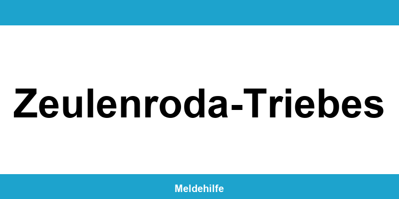 Einwohnermeldeamt Zeulenroda-Triebes – Termin online und Kontakt