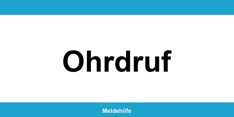 Einwohnermeldeamt Ohrdruf – Termin online und Kontakt