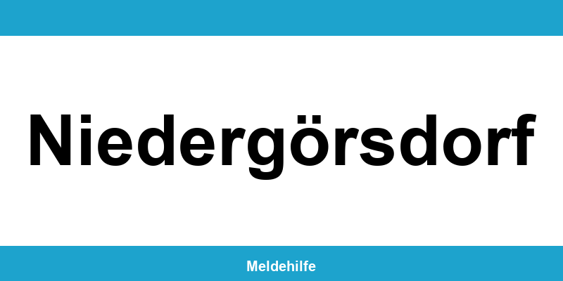 Einwohnermeldeamt Niedergörsdorf – Termin online und Kontakt