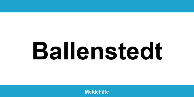 Einwohnermeldeamt Ballenstedt – Termin online und Kontakt
