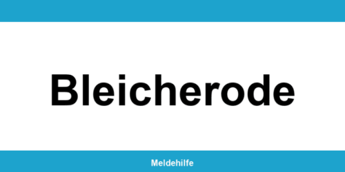 Einwohnermeldeamt Bleicherode – Termin online und Kontakt