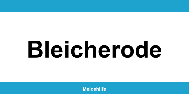 Einwohnermeldeamt Bleicherode – Termin online und Kontakt